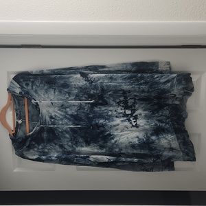 Hooded top tie dye